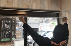 二重サッシの採寸